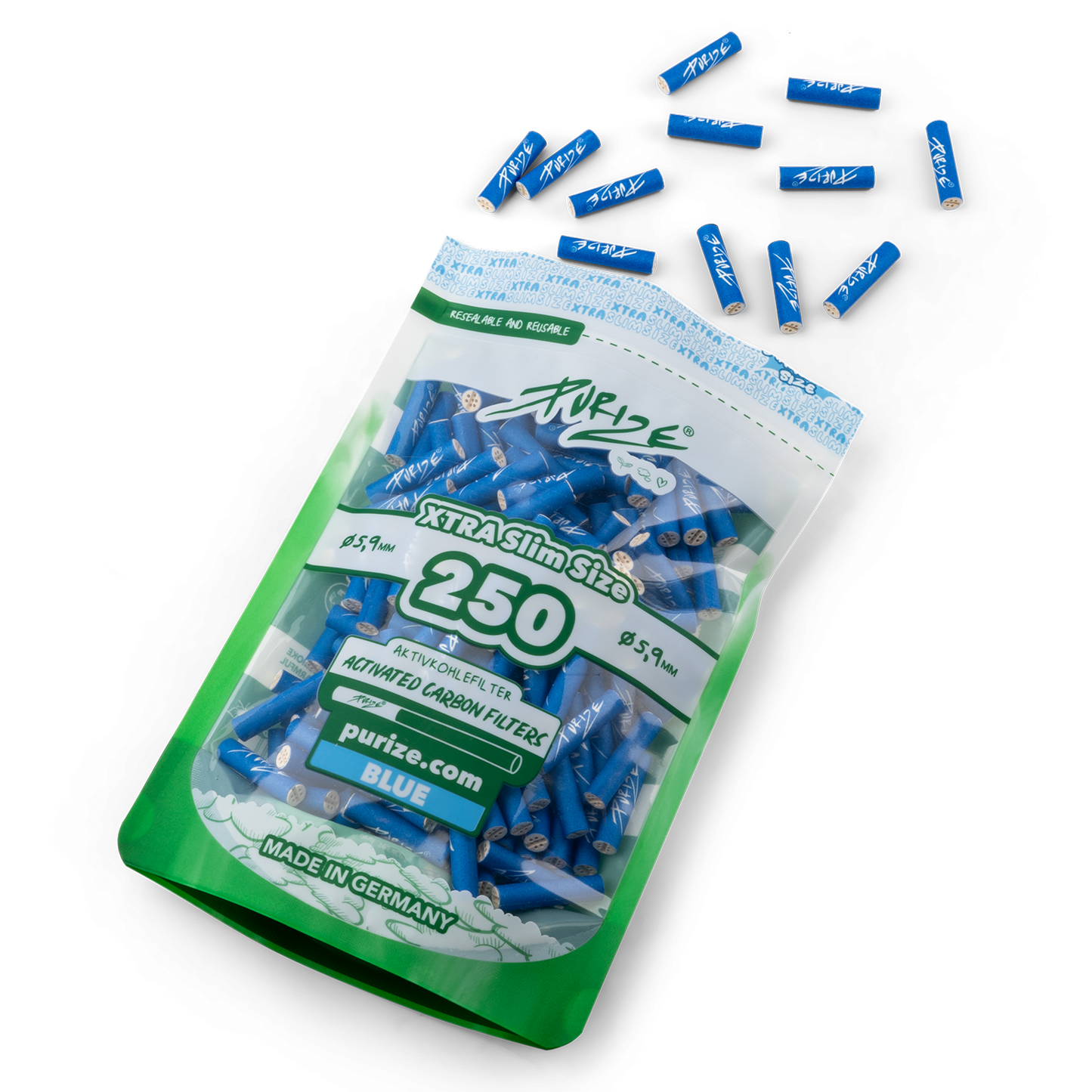 PURIZE® XTRA Slim Size blau 250 Stück