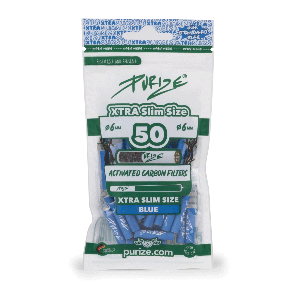 PURIZE® XTRA Slim Size blau im 50er PE-Beutel
