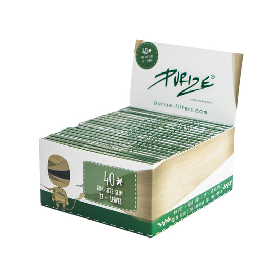 PURIZE® King Size Slim Papers | 40er Box