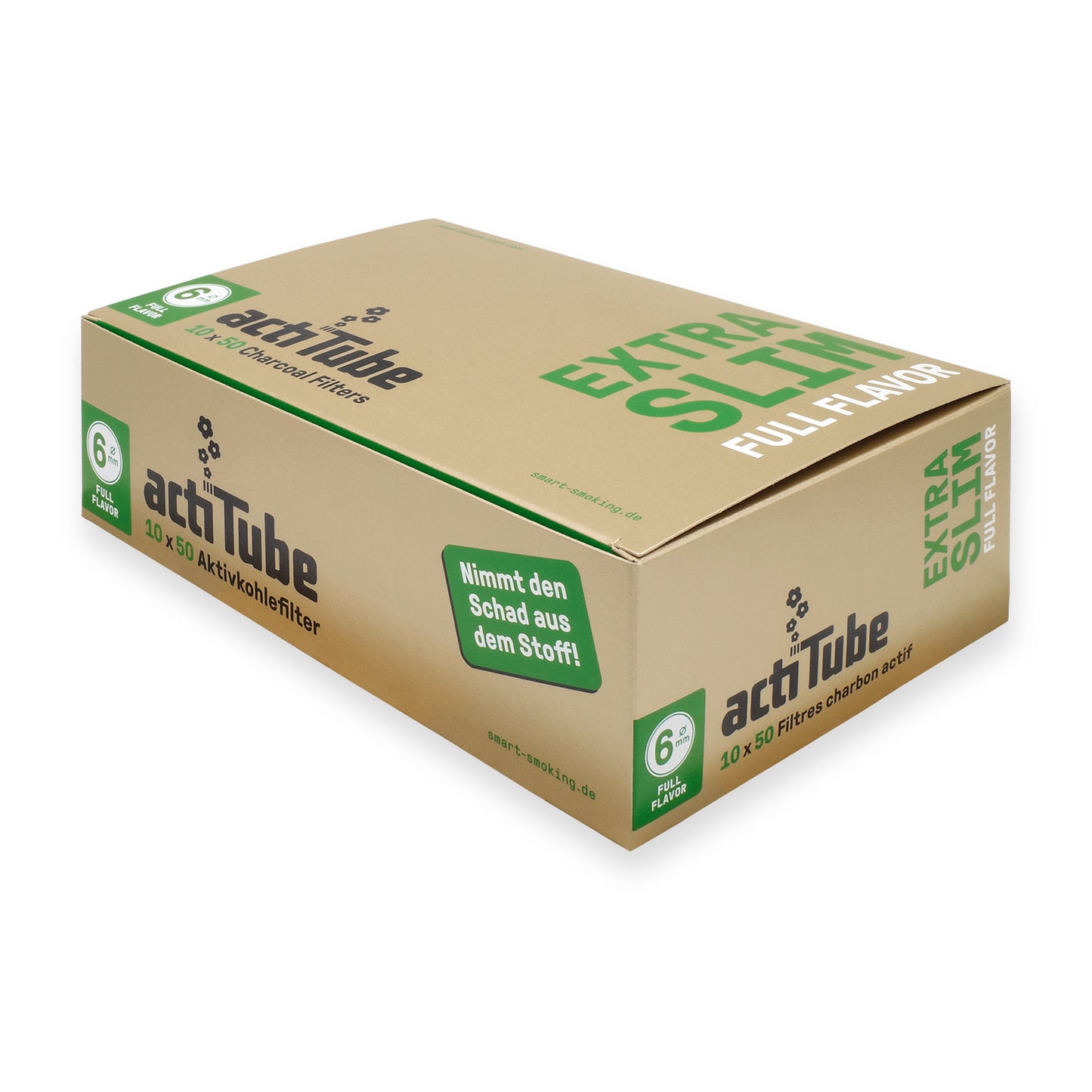 ACTITUBE SLIM AKTIVKOHLEFILTER 50 Stück ACTITUBE SLIM AKTIVKOHLEFILTER 50 Stück