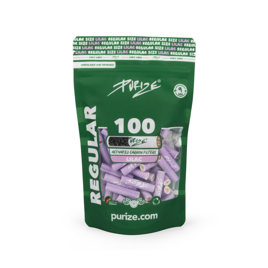 PURIZE® 100 Regular Size Aktivkohlefilter lila