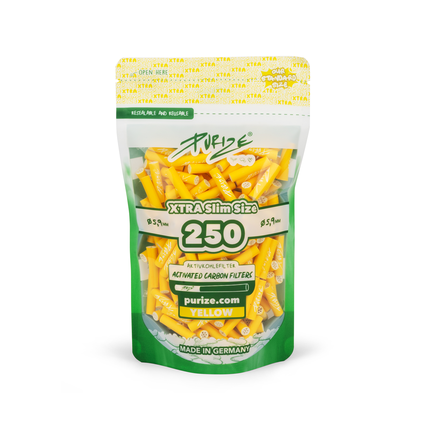 PURIZE® XTRA Slim Size gelb 250 Stück