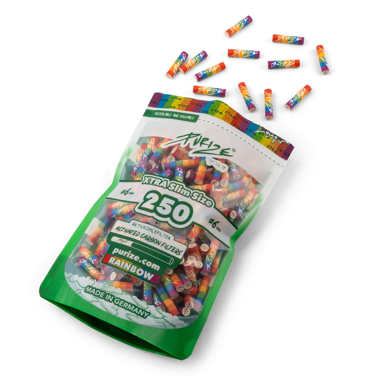 PURIZE® XTRA Slim Size rainbow 250 Stück