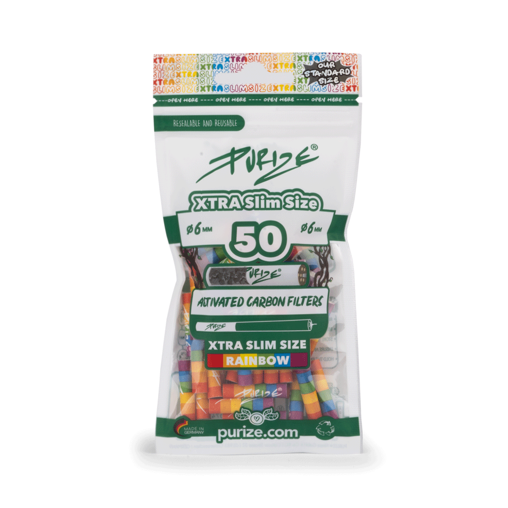 PURIZE® XTRA Slim Size rainbow im 50er PE-Beutel