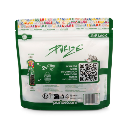 PURIZE® 50 Regular Size Aktivkohlefilter bunt