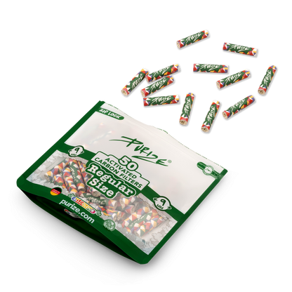 PURIZE® 50 Regular Size Aktivkohlefilter bunt