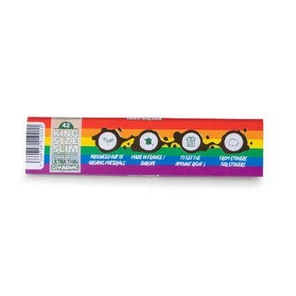 PURIZE® King Size Slim Rainbow Papers – 32 Blättchen