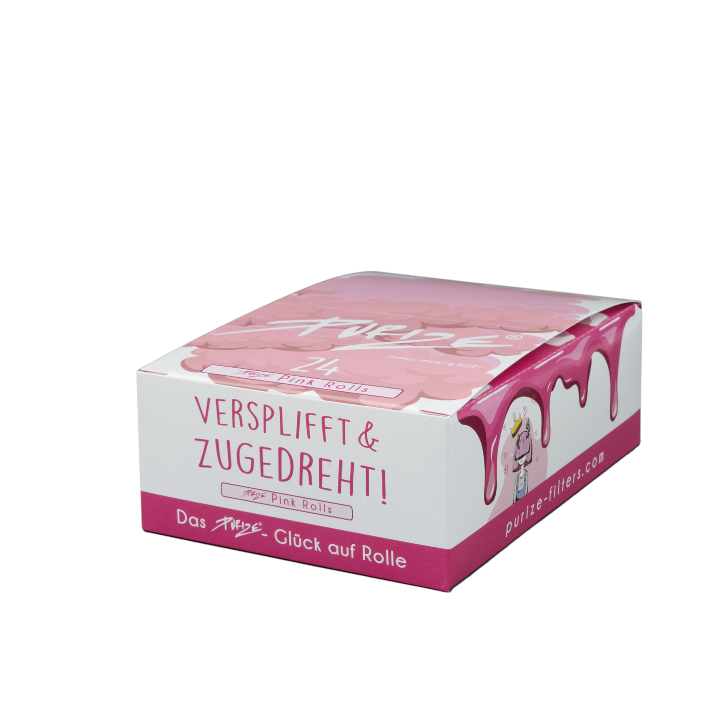 PURIZE® Pink Rolls Endlospaper | 24er Box