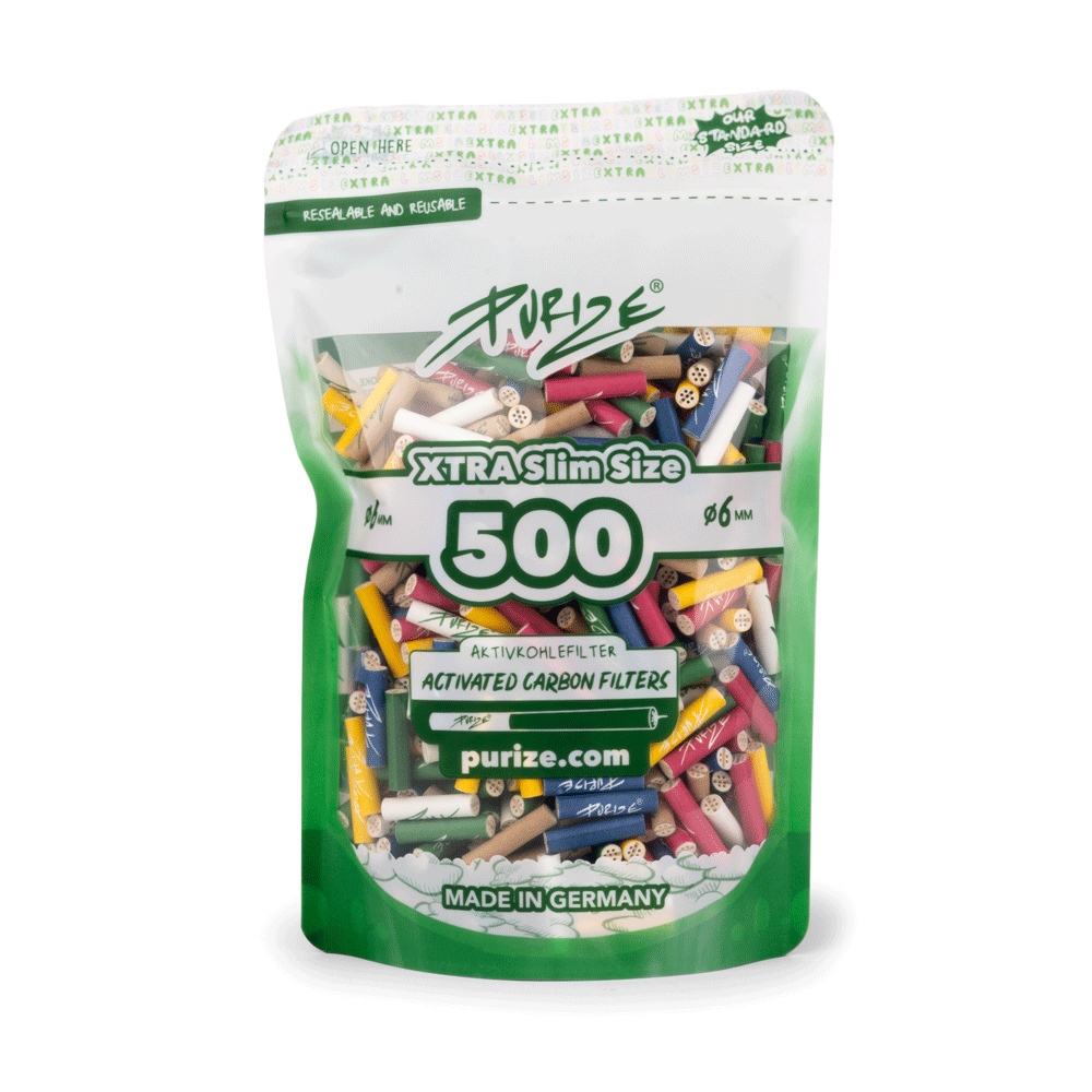 PURIZE® 500 XTRA Slim Size Aktivkohlefilter im Beutel