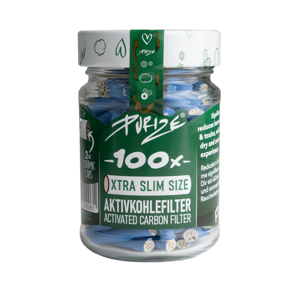 purize-aktivkohlefilter-im-glas-blau-100-6mm-xtra-slim-size