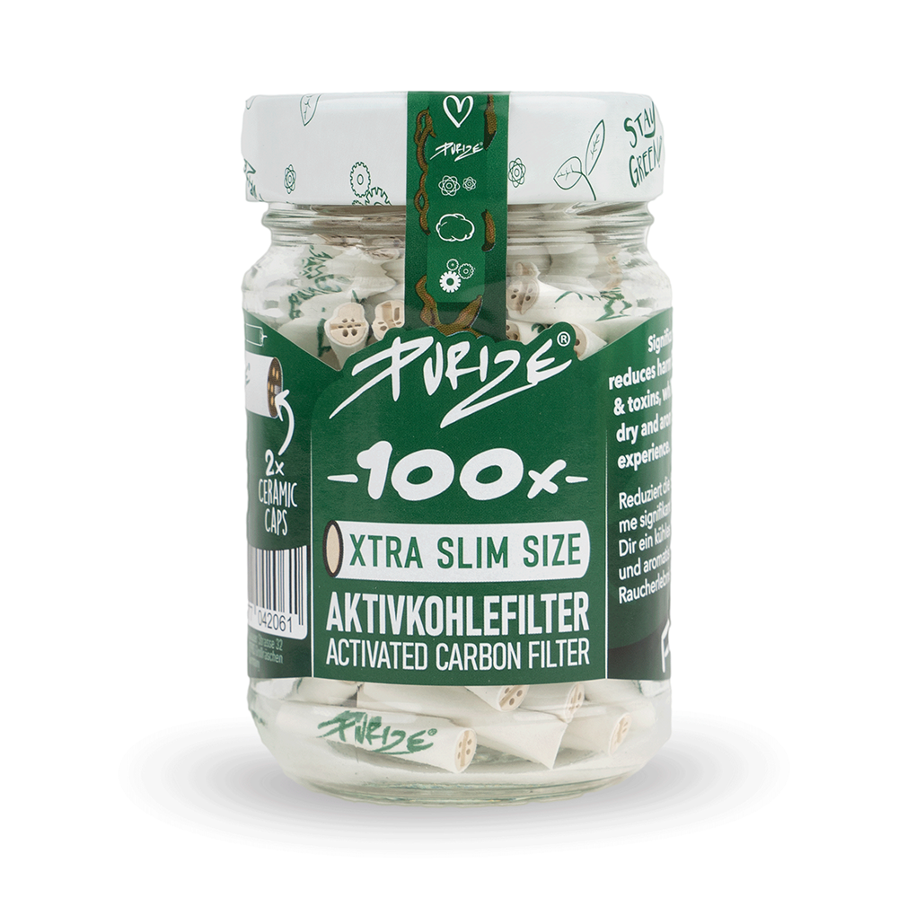 purize-aktivkohlefilter-im-glas-weiss-100-6mm-xtra-slim-size